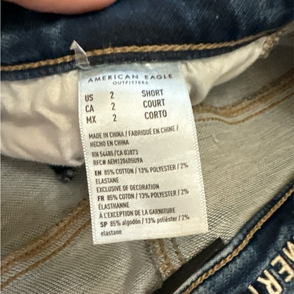 Woman’s distressed American 🇺🇸 Eagle 🦅 high waisted skinny jeans 👖 - Picture 7 of 7